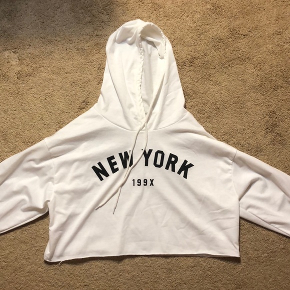 shein white hoodie